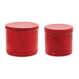 Red-metal-container-with-lid-(set-of-2)-Decorative-Objects