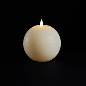 FIA Wick Ivory Round Candle (Set of 2)