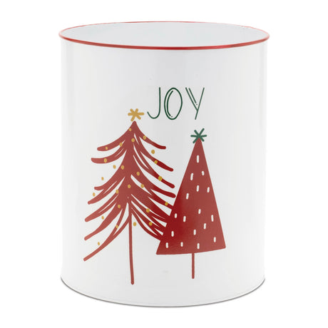 Metal joy and noel planter (set of 2)