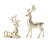 Holiday deer figurine (set of 4)