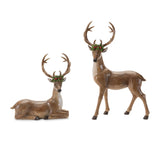 Holiday deer figurine (set of 2)