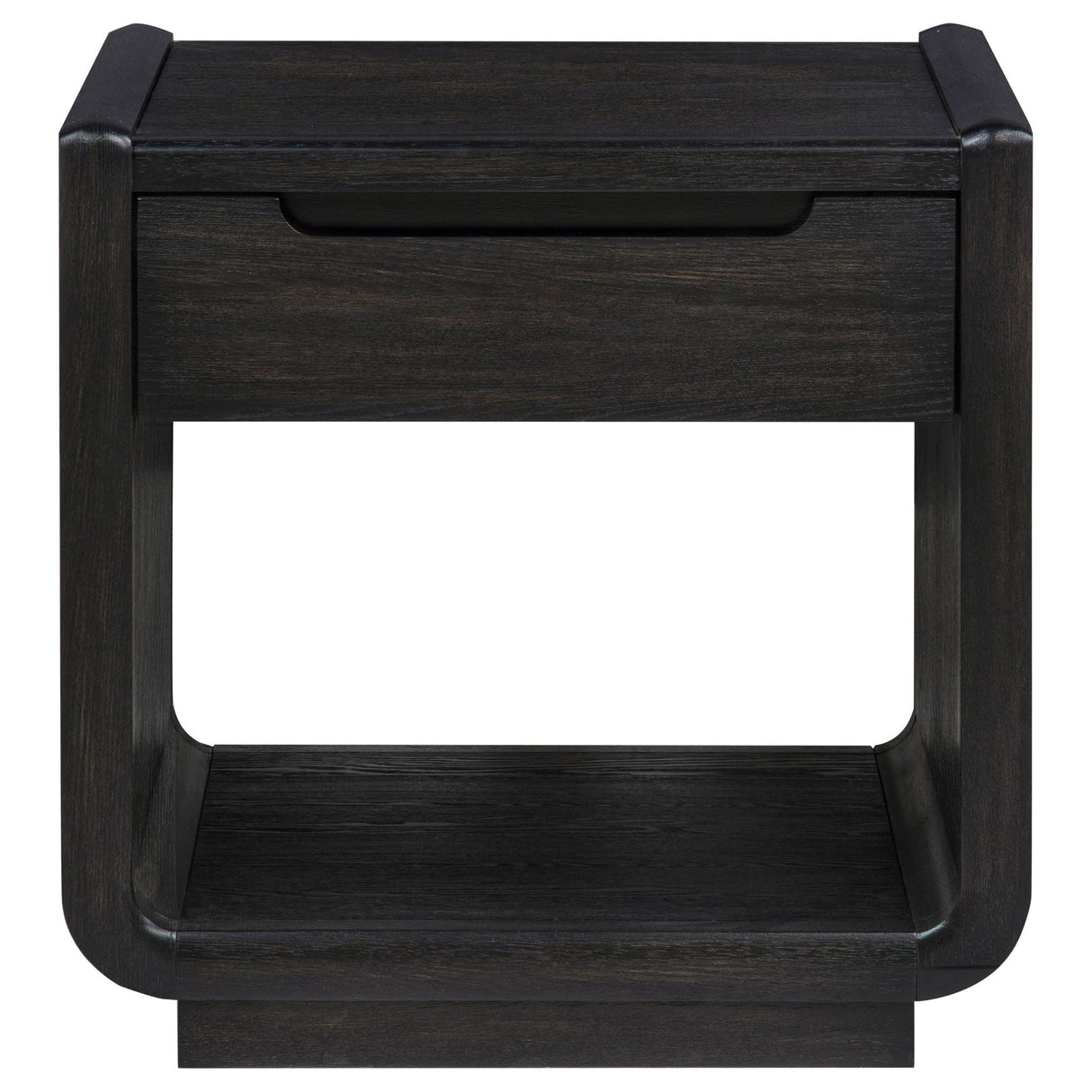 Leandro 1-drawer Wood Occasional Side End Table Burnished Black