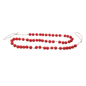 Wood Beaded String Garland (Set of 2)