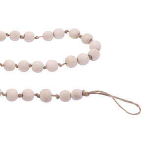 Wood Beaded String Garland (Set of 2)