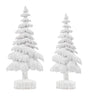 White Washed Pine Tree (Set of 2)