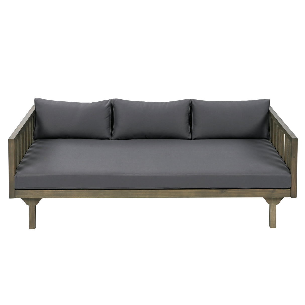 Claremont 3-seater day bed, dark grey