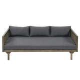 Claremont 3-seater day bed, dark grey