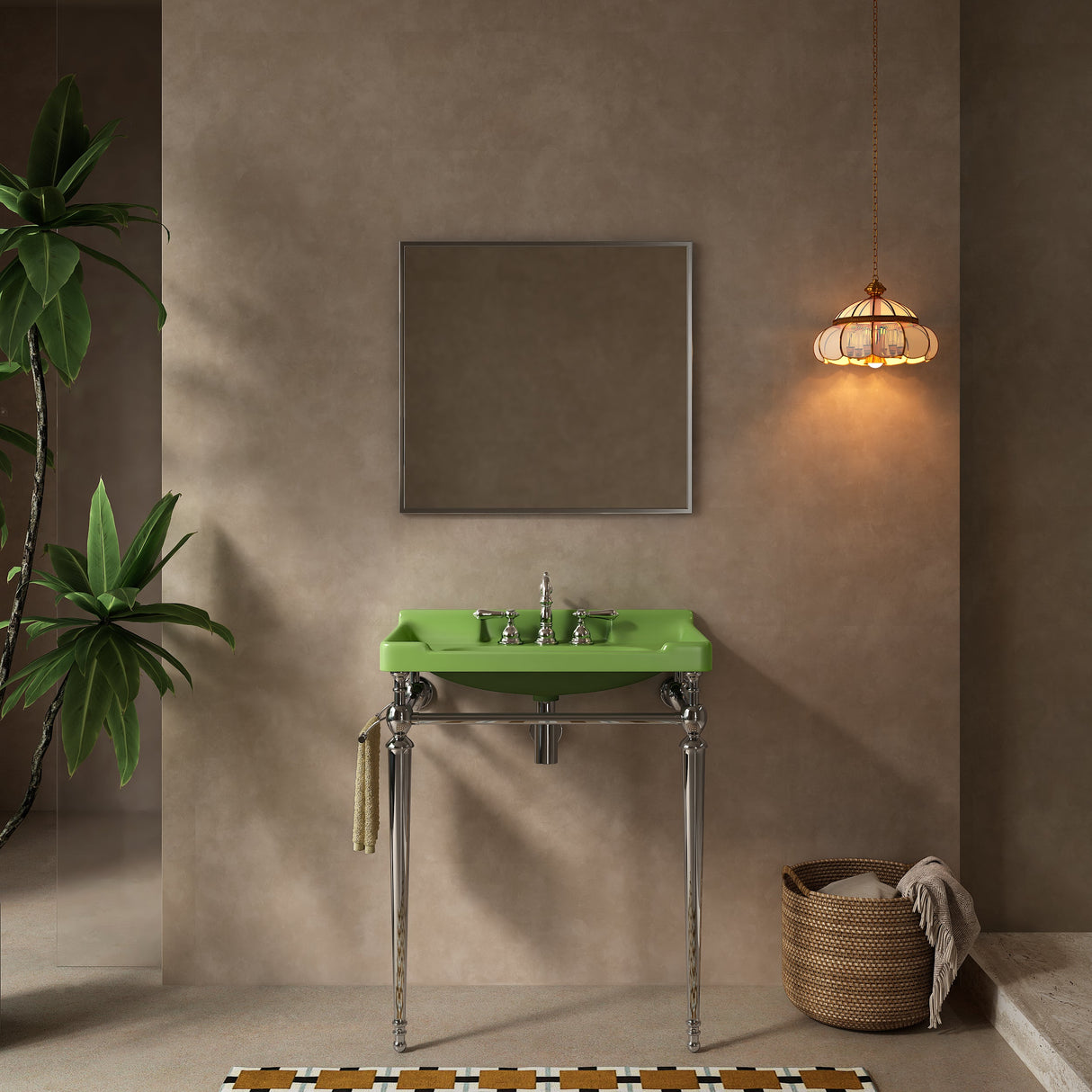 VICI 28" Bathroom Console Sink, Wall-Mounted