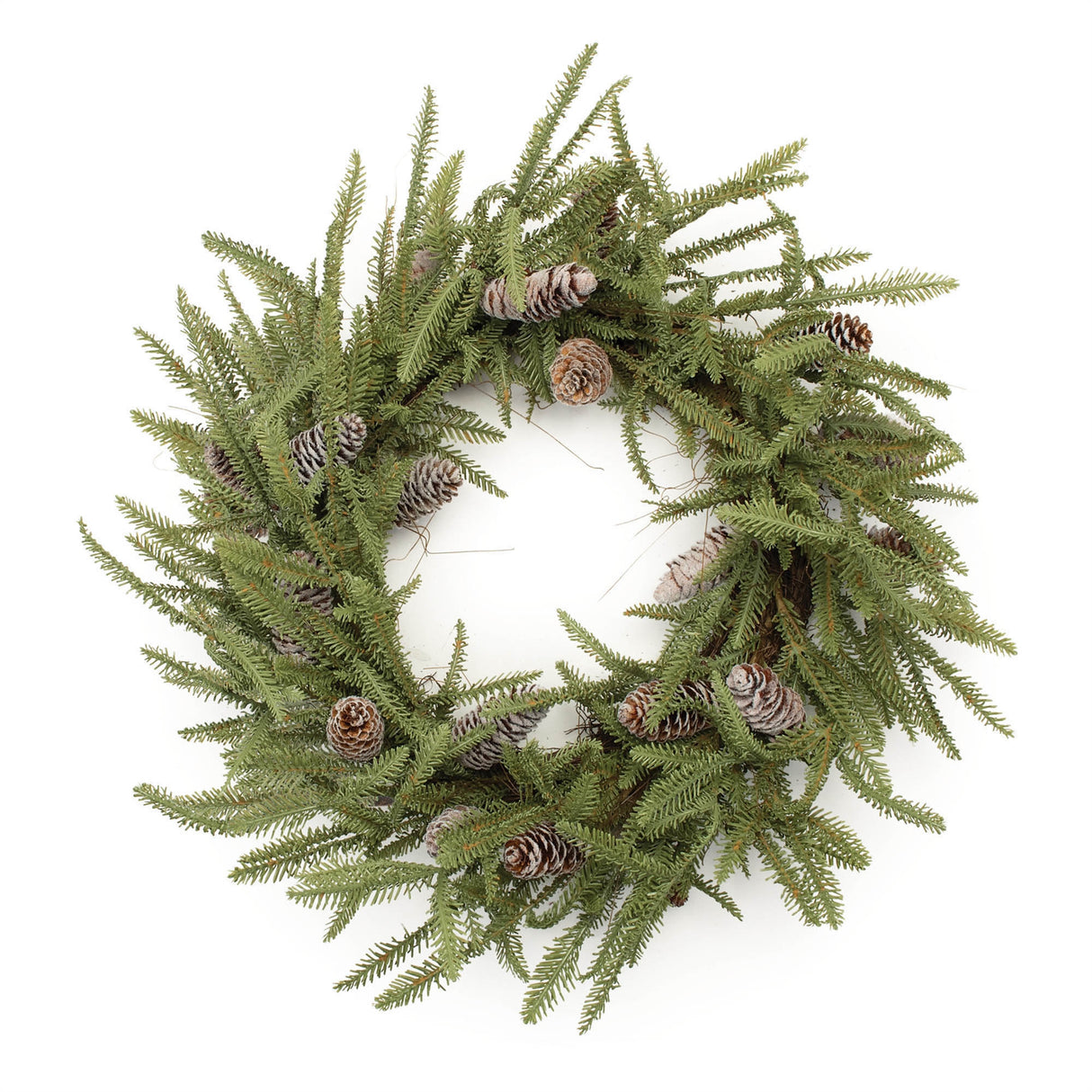 Pine and pinecone wreath 24"d