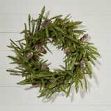 Pine and pinecone wreath 24"d