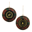Metal-deer-and-pine-tree-disc-ornament-(set-of-6)-Christmas-Ornaments