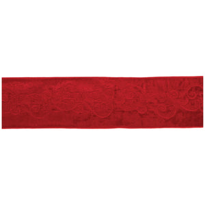 Ornate Embroidered Wired Ribbon 4" x 5 Yds.