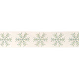 Jeweled snowflake wired ribbon 4" x 5 yds.