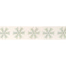 Jeweled snowflake wired ribbon 4" x 5 yds.