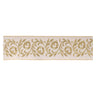 Ornate embroidered leaves wired ribbon 4" x 5 yds.