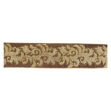 Embroidered damask wired ribbon 4" x 5 yds.