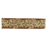 Embroidered damask wired ribbon 4" x 5 yds.