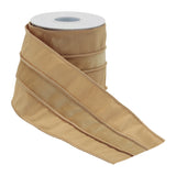 Gold wired ribbon (set of 2)