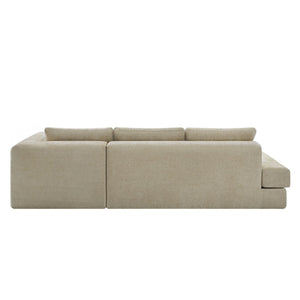 L-Shaped Modular Sofa With Double Layer Cushion