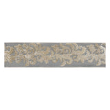 Embroidered damask wired ribbon 4" x 5 yds.