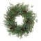 Mixed juniper and pinecone wreath 26"d