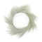 Frosted long needle pine wreath 24"d