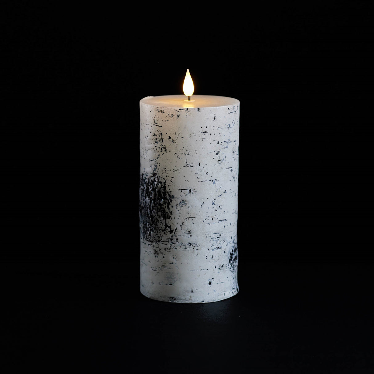 Fia wick birch design pillar candle (set of 2)