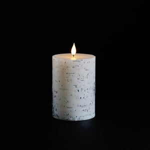 FIA Wick Birch Design Pillar Candle (Set of 2)