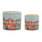 Merry-christmas-village-planter-(set-of-2)-Pots-&-Planters