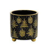 Footed pine tree planter (set of 2)
