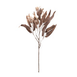 Glittered long leaf eucalyptus spray (set of 6)