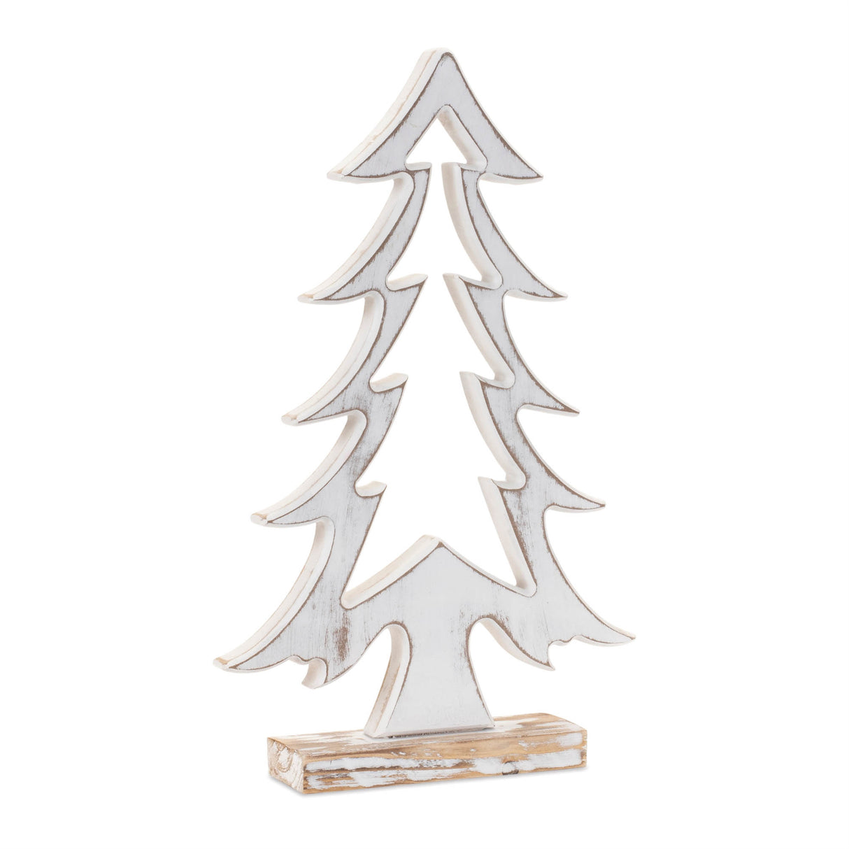 Wood pine tree outline (set of 2)