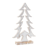 Wood pine tree outline (set of 2)