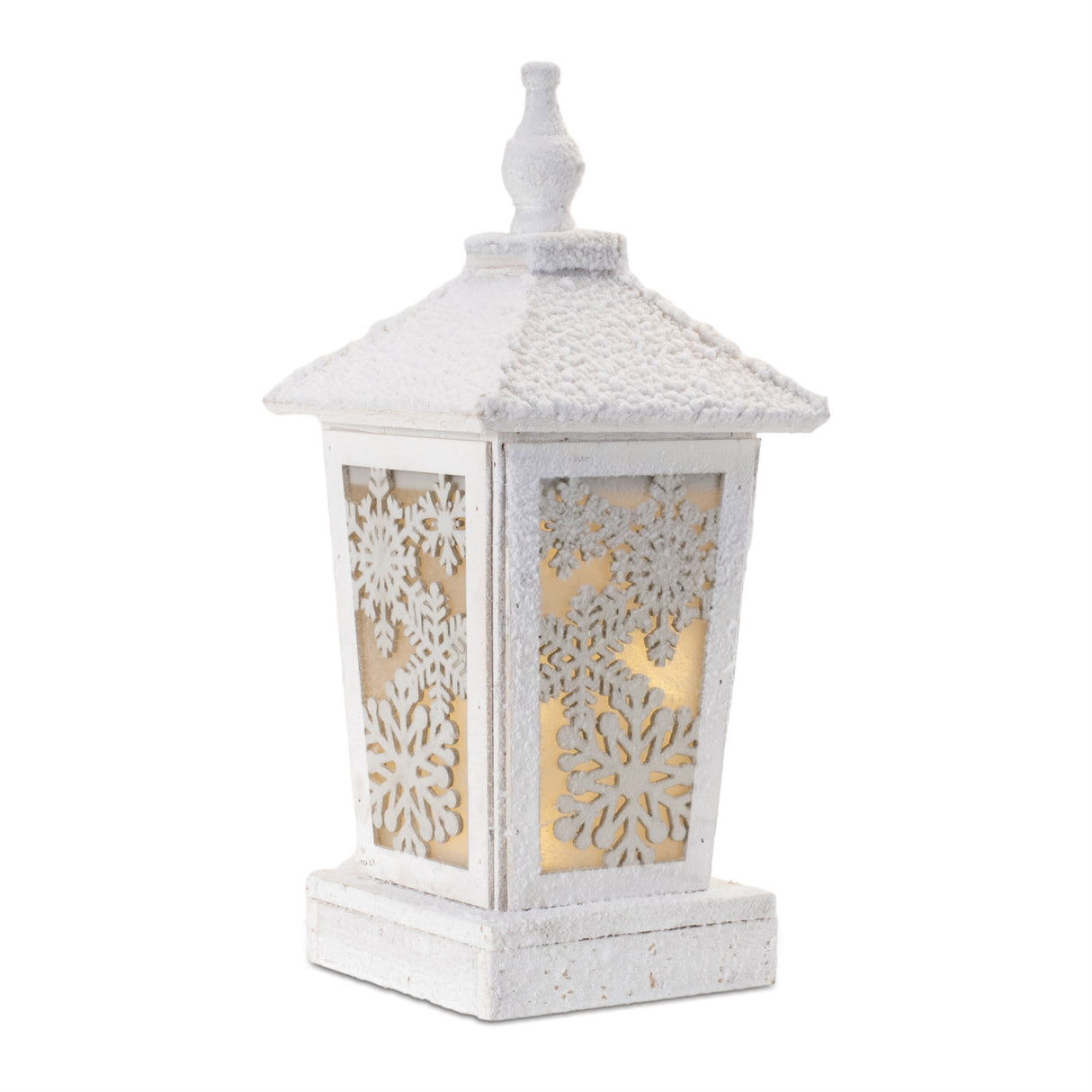Led winter lantern 16.5"h