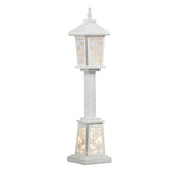 Led winter lantern post 32"h