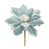 Beaded magnolia flower stem (set of 2)