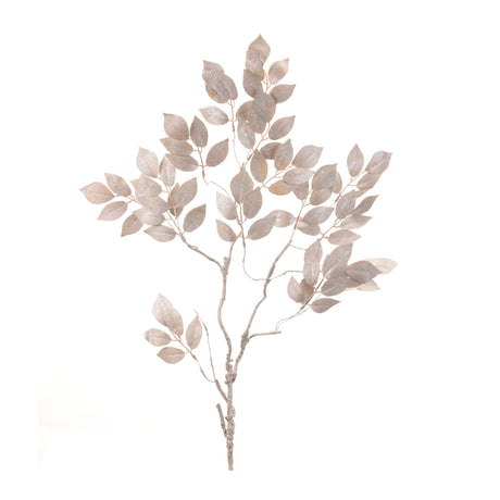 Glittered leaf spray (set of 6)
