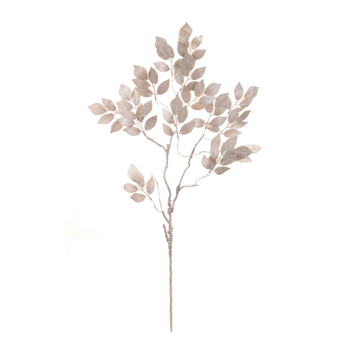 Glittered leaf spray (set of 6)