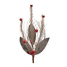 Glittered Pine and Sleigh Bell Spray (Set of 6)
