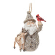 Santa-with-deer-and-cardinal-bird-ornament-(set-of-6)-Christmas-Ornaments