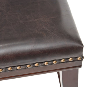 Elegant Saddle Stool With Curved Seat Comfort - Brown