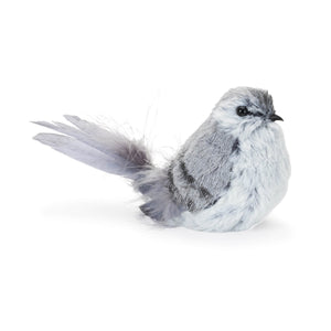 Feathered bird shelf sitter (set of