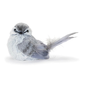 Feathered bird shelf sitter (set of