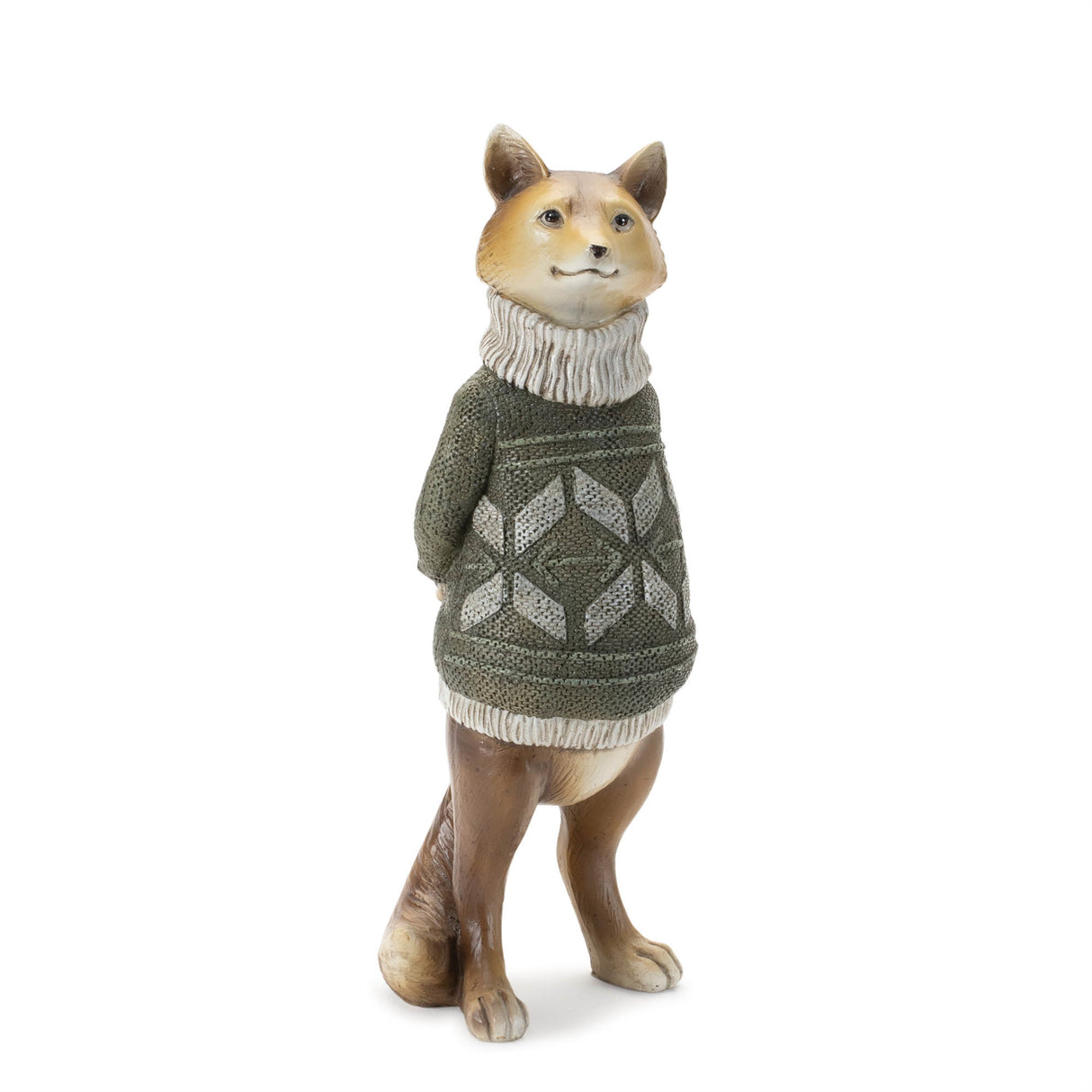 Winter animal with sweater figurine (set of 3)