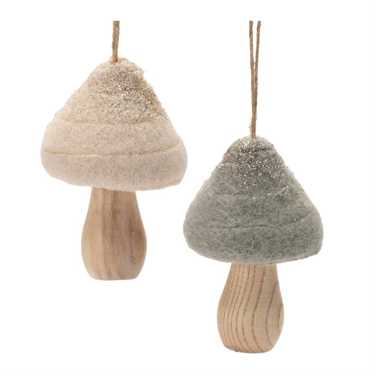 Felt-fabric-mushroom-ornament-(set-of-12)-Christmas-Ornaments