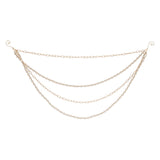 Pearl bead and chain link garland (set of 2)