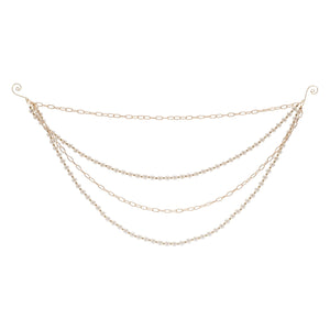 Pearl-Bead-and-Chain-Link-Garland-(Set-of-2)-Wreaths-&-Garlands