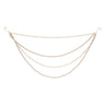 Pearl bead and chain link garland (set of 2)