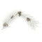 Flocked long needle pine garland 48"l