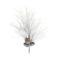 Flocked-long-neddle-pine-spray-(set-of-2)-Artificial-Flowering-Plants